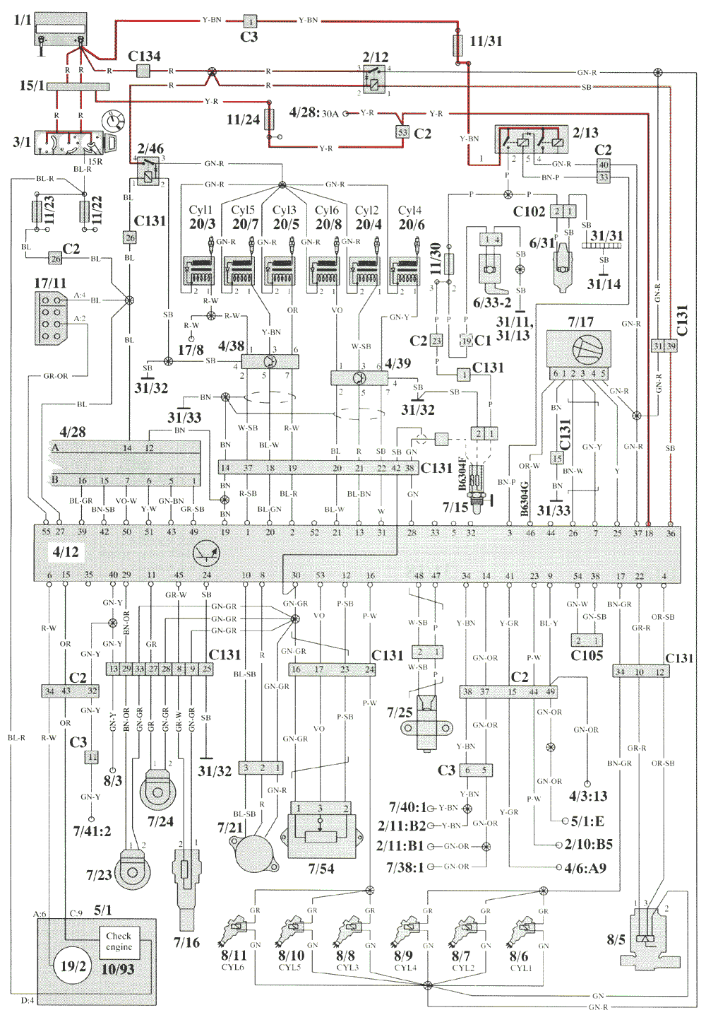 Motronic multiport fuel injection system ( MFI ) ( B6304F/G )